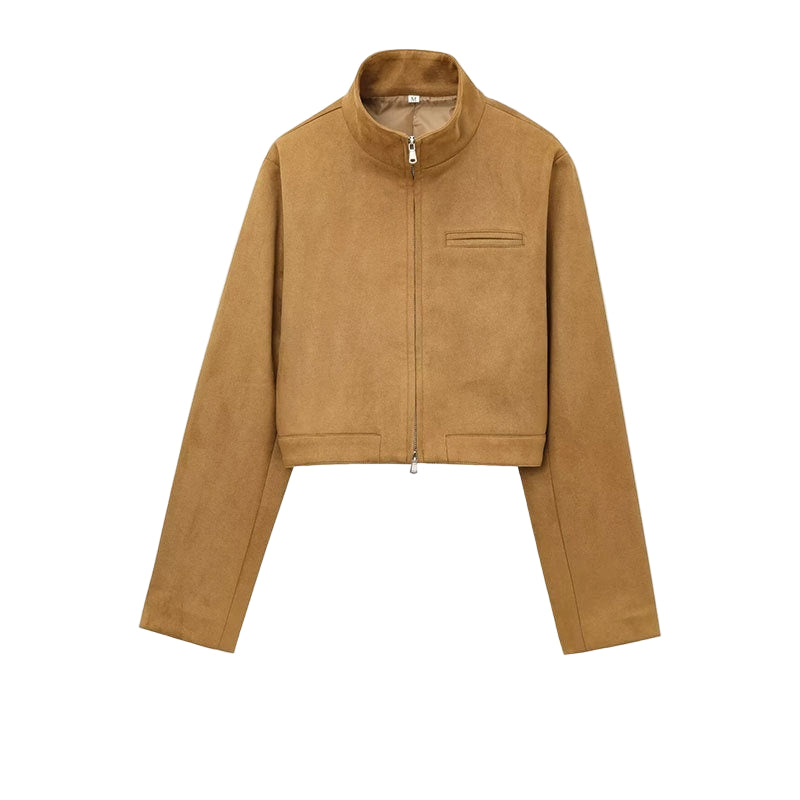 Abrigo Efecto Ante Suede