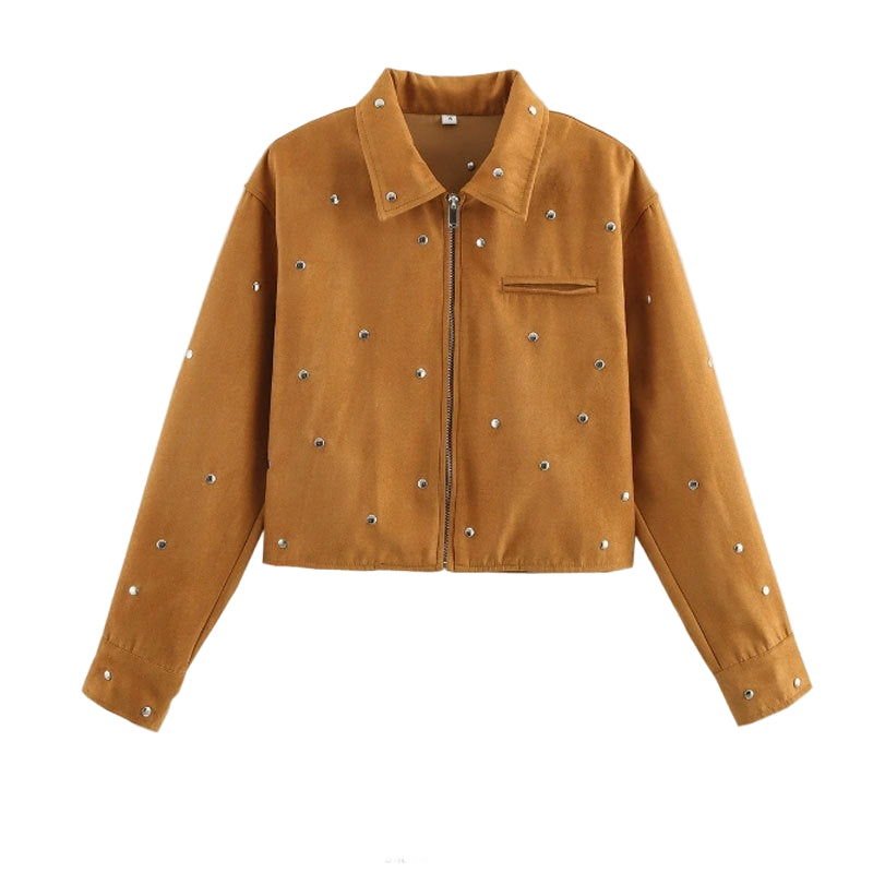 Abrigo Efecto Ante Suede