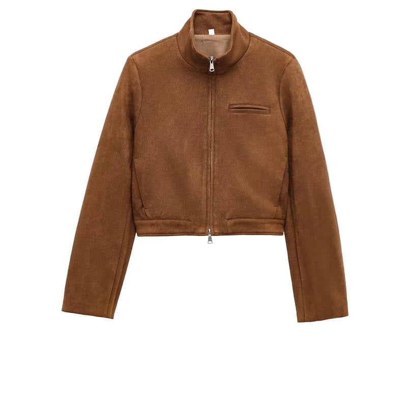 Abrigo Efecto Ante Suede
