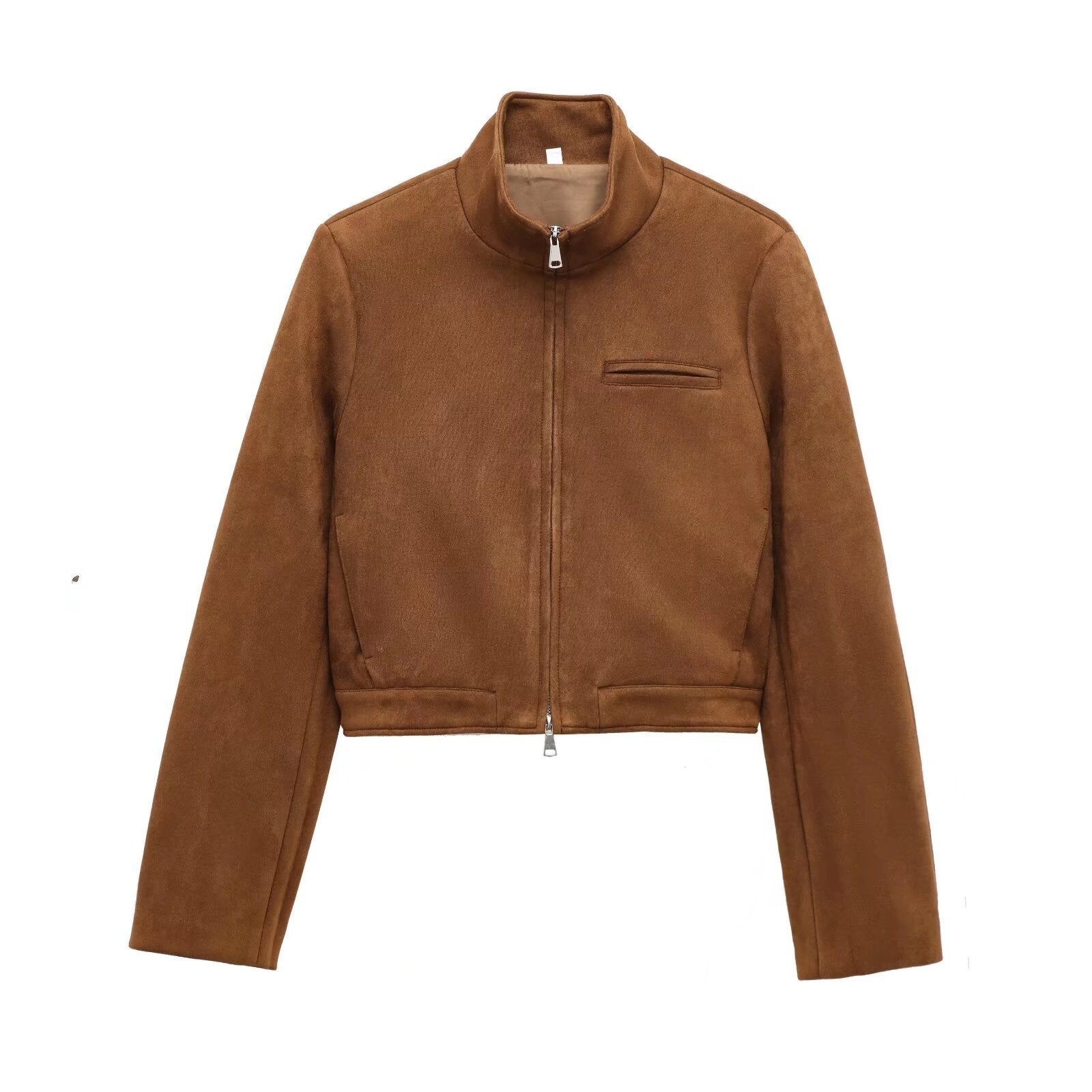 Abrigo Efecto Ante Suede
